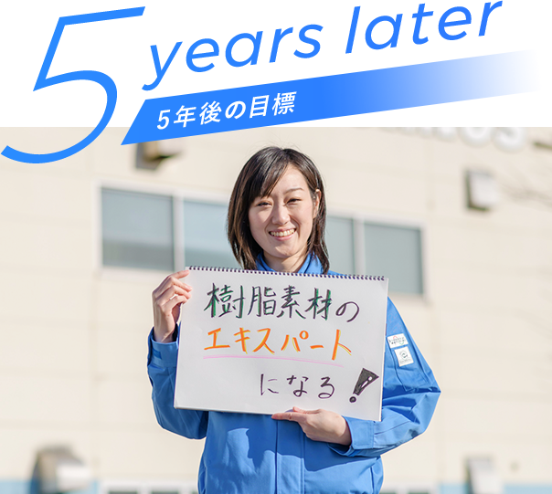 5 years later 5年後の目標